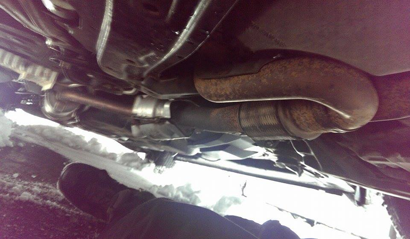 Illustration for article titled Pulled the heatshield off of the Ody.